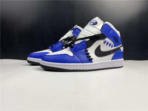 AJ1 Mid SE "Game Royal" White Blue Black Shoes Sneakers - nk0001420 - Image 18