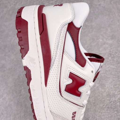 NB 550 Dark Red and White Shoes Sneakers - nbl0000168 - Image 10