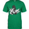 Thug Gangster Girl Smoking Weed Men Shirt