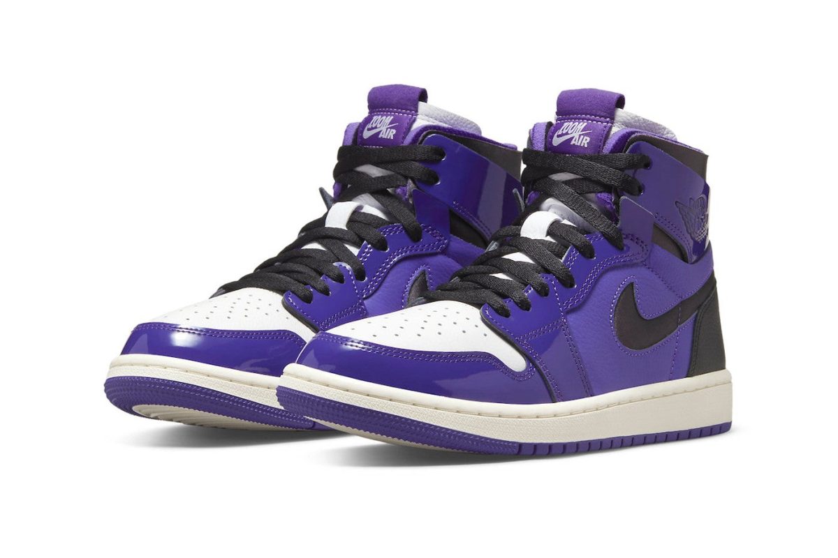 AJ 1 High Zoom Air CMFT Purple Patent Shoes Sneakers - nk0001888 - Image 3