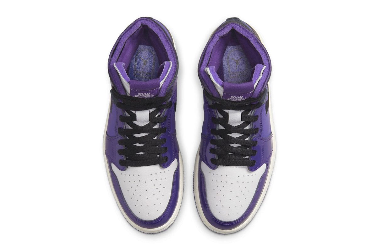 AJ 1 High Zoom Air CMFT Purple Patent Shoes Sneakers - nk0001888 - Image 4