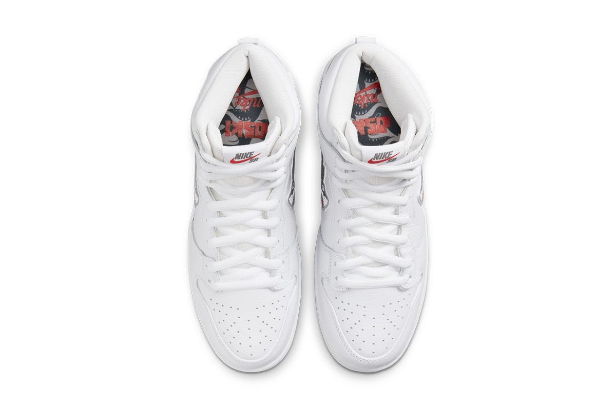 SB Dunk High Oski Great White Shoes Sneakers - nk0001864 - Image 5