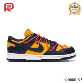 Dunk Low OW University Gold Midnight Navy Shoes Sneakers - nk0000193