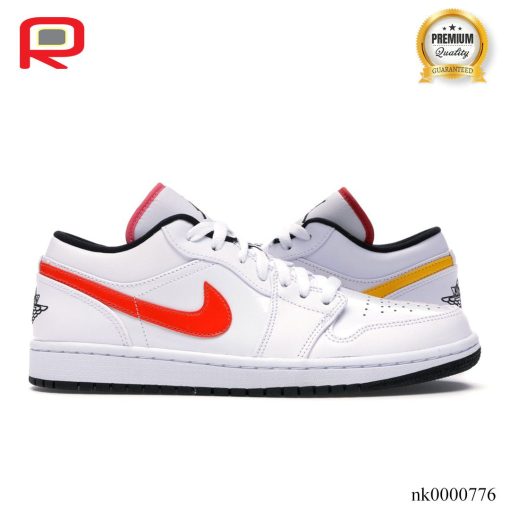 AJ 1 Low White Multi-Color Shoes Sneakers - nk0000776