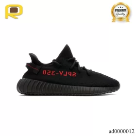 YzY Boost 350 V2 Black Red Shoes Sneakers - ad0000012