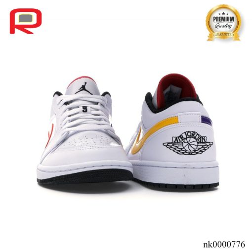 AJ 1 Low White Multi-Color Shoes Sneakers - nk0000776 - Image 2