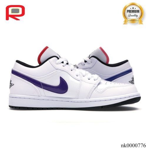 AJ 1 Low White Multi-Color Shoes Sneakers - nk0000776 - Image 3