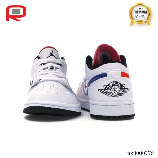 AJ 1 Low White Multi-Color Shoes Sneakers - nk0000776 - Image 4