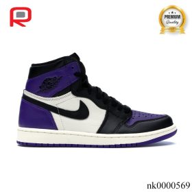 AJ 1 Retro High Court Purple Shoes Sneakers - nk0000569-2