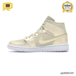 Alternative view of AJ 1 Mid Goose Feather Yellow (W) Shoes Sneakers - nk0000109