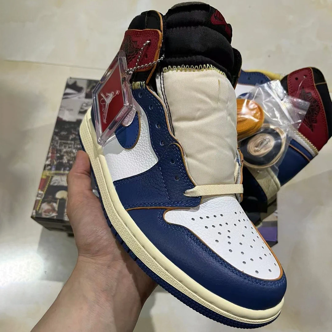 Union LA x AJ 1 High OG NRG Storm Blue Shoes Sneakers – nk0000291 - Image 7