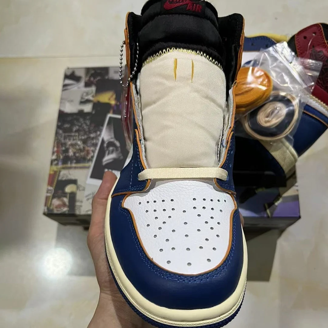 Union LA x AJ 1 High OG NRG Storm Blue Shoes Sneakers – nk0000291 - Image 8