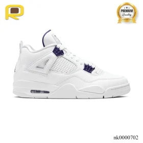 AJ 4 Retro Metallic Purple Shoes Sneakers - nk0000702