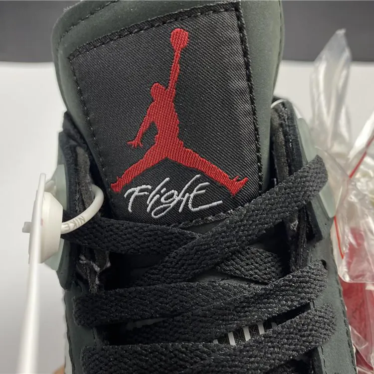 OW x AJ 4 Bred Shoes Sneakers – nk0000829 - Image 13