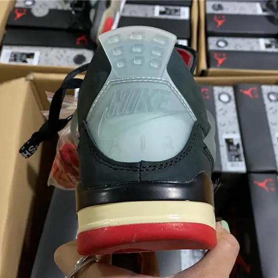 OW x AJ 4 Bred Shoes Sneakers – nk0000829 - Image 15