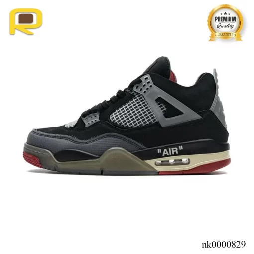 AJ 4 OW Bred Shoes Sneakers - nk0000829 - Image 2