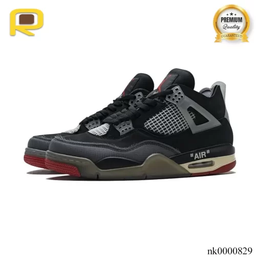 AJ 4 OW Bred Shoes Sneakers - nk0000829 - Image 3