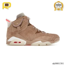 AJ 6 Retro Travis Scott British Khaki Shoes Sneakers - nk0001581