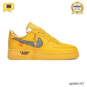 OW x AF 1 Low University Gold Lemonade Shoes Sneakers – nk0001587