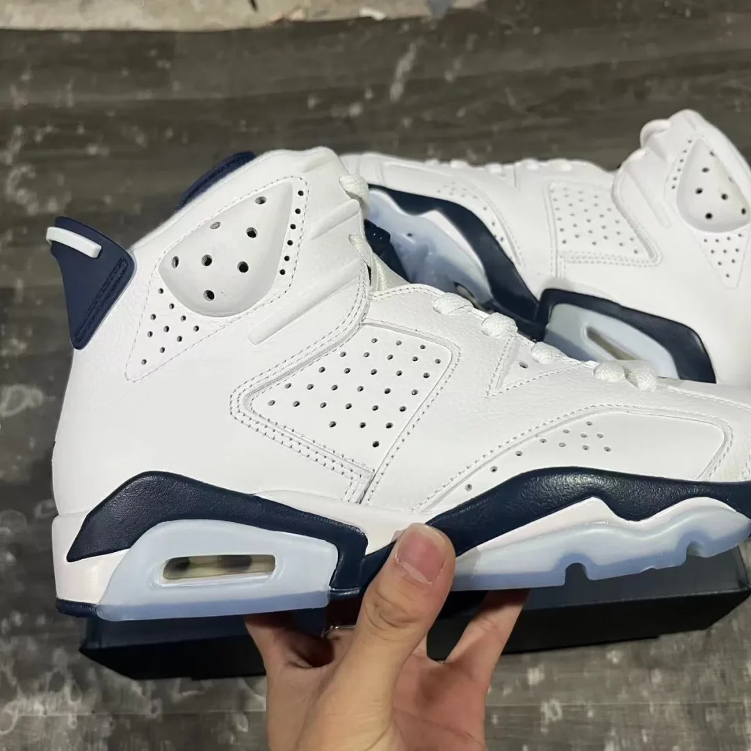 AJ 6 Midnight Navy Shoes Sneakers - nk0001645 - Image 12