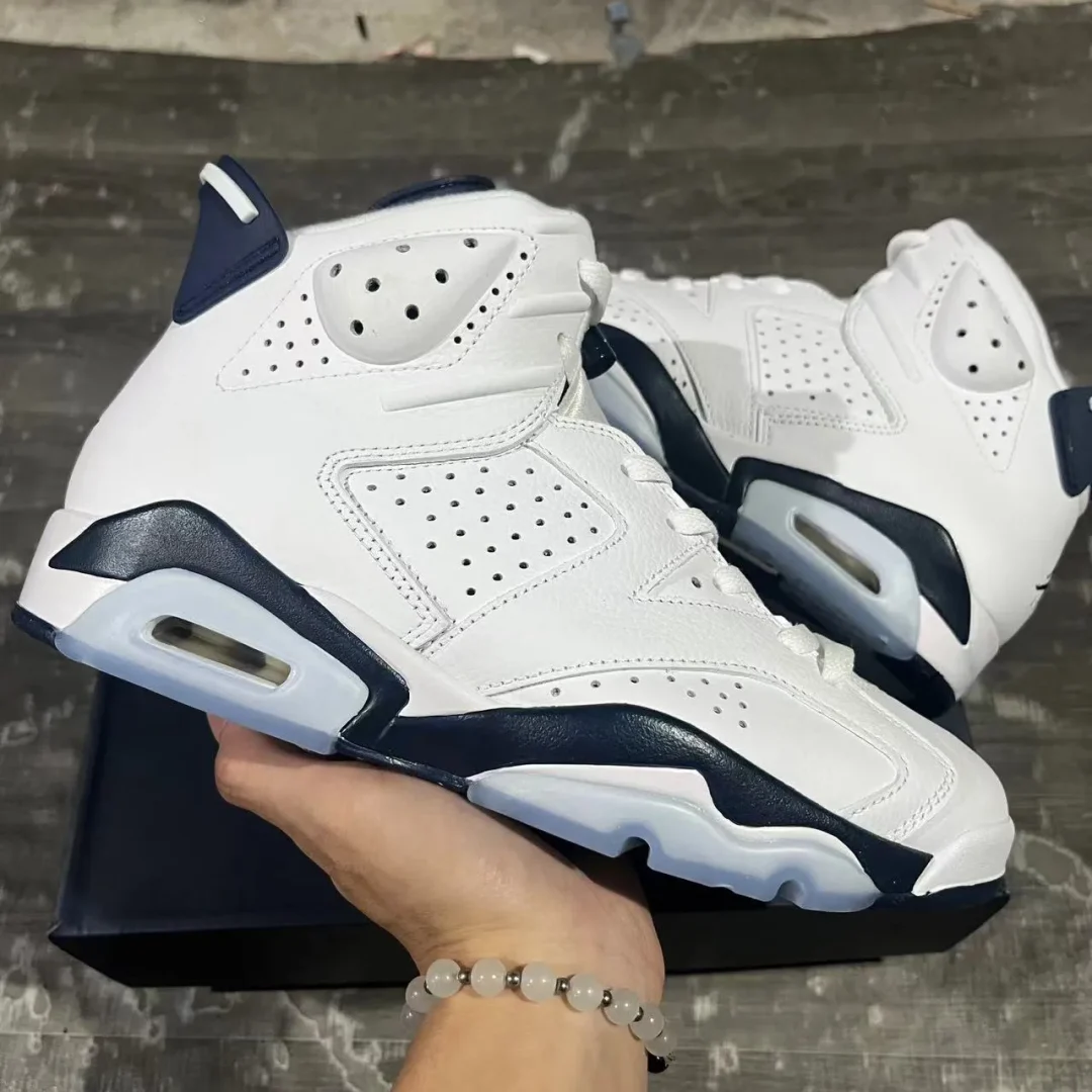 AJ 6 Midnight Navy Shoes Sneakers - nk0001645 - Image 6