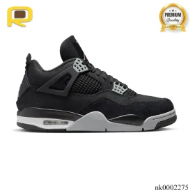 AJ 4 Retro Black Canvas Shoes Sneakers - nk0002275