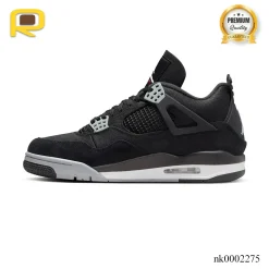 Alternative view of AJ 4 Retro Black Canvas Shoes Sneakers - nk0002275