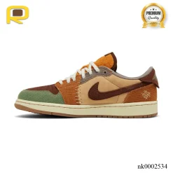 Alternative view of Zion Williamson x AJ 1 Low OG Voodoo Shoes Sneakers – nk0002534