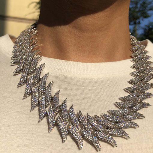 hip hop jewelry 30mm Spiked Cuban chain - Image 4