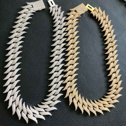 hip hop jewelry 30mm Spiked Cuban chain - Image 7