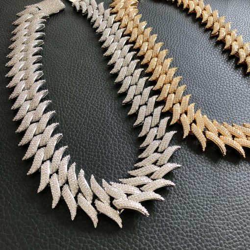 hip hop jewelry 30mm Spiked Cuban chain - Image 8