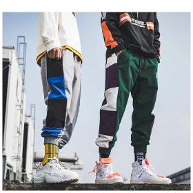 Men Color Block Joggers
