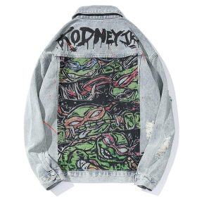 Cartoon Comics Print Cowboy Jacket