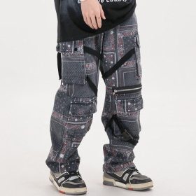 Ancient Plaid Printing Pants
