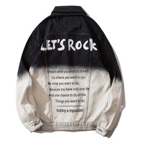 "LET'S ROCK" DENIM JACKET