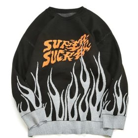 Flame Walker Black Sweatshirts
