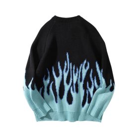 Blue-Flame Knit Sweater