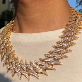 hip hop jewelry 30mm Spiked Cuban chain