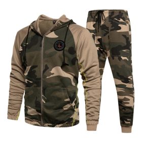 Tracksuit Camouflage Pullover - Khaki/Grey