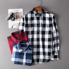 Tyson Checked Long Sleeve Woven Top