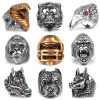 Rap Stainless Steel Animal Rings