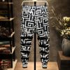 Savage and Trap Black White Joggers