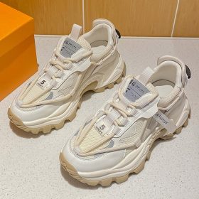 Genuine Leather Women Platform Sneakers Spring Summer Fashion