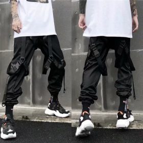 Trav x  Harem Trousers Cargo Pants - Black/ Army Green