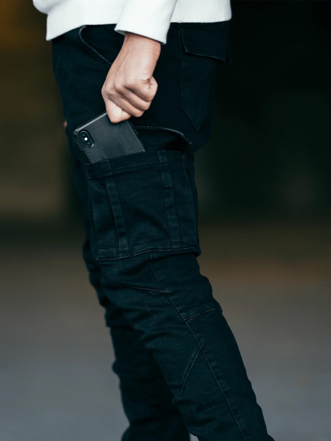Trav x Denim Pencil Pants Side Pockets Cargo - Image 7