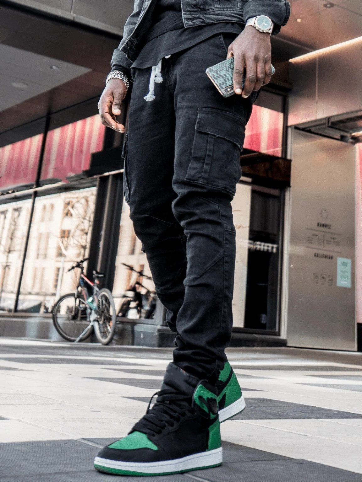 Trav x Denim Pencil Pants Side Pockets Cargo - Image 16