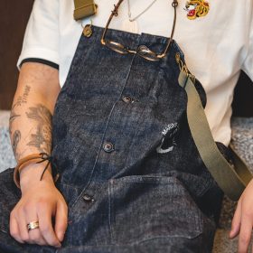 Vintage Navy Overalls Denim