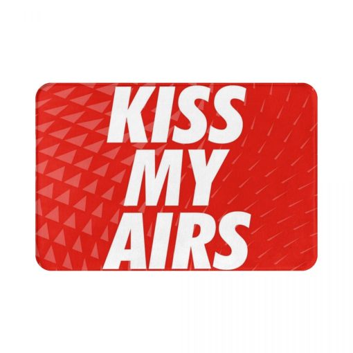 Kiss My Airs Sneaker Rug Carpet Mat Anti-slip Toilet Balcony - Image 2