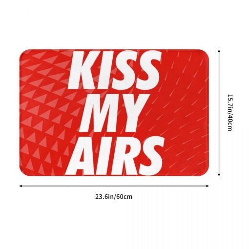 Kiss My Airs Sneaker Rug Carpet Mat Anti-slip Toilet Balcony - Image 4