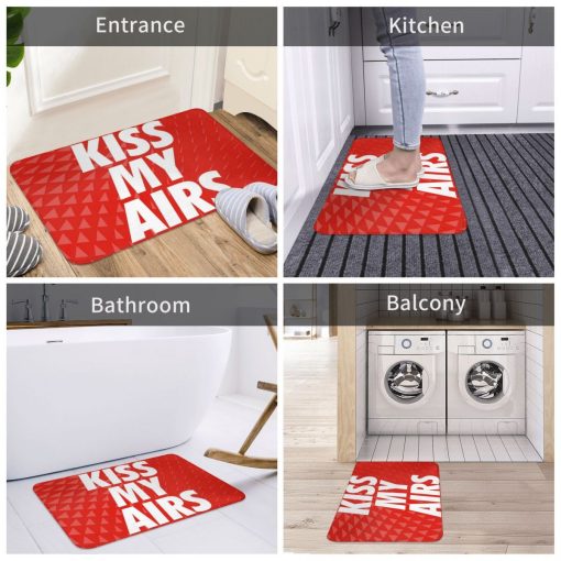 Kiss My Airs Sneaker Rug Carpet Mat Anti-slip Toilet Balcony - Image 7